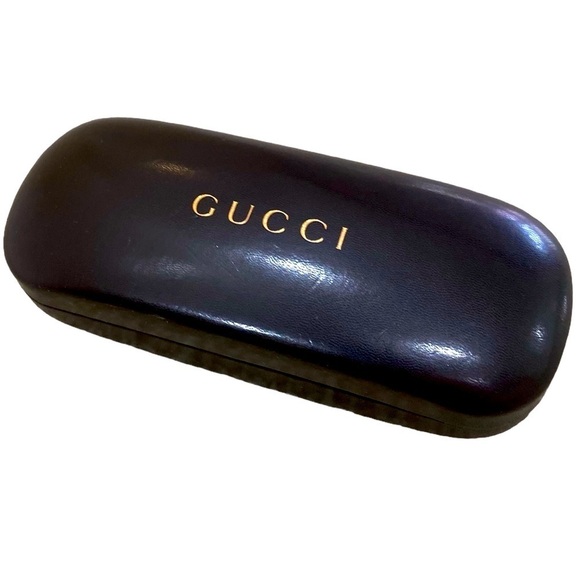 Gucci Accessories - Gucci black eyeglass hard case curved